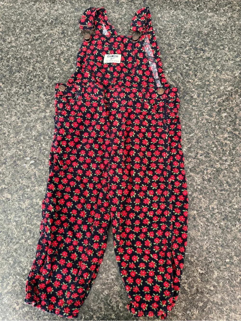 OshKosh B’gosh 24M Floral Overalls